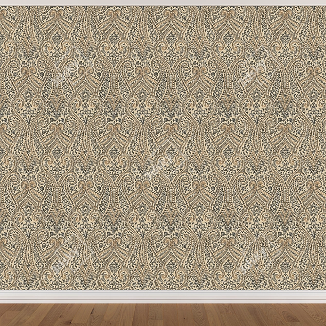 Seamless Wallpaper Set 909 - 3 Colors 3D model image 2