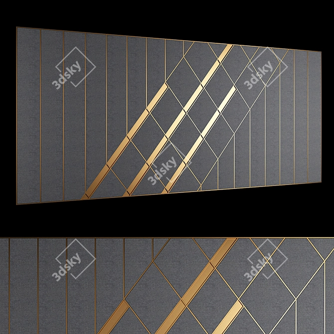 Sleek Panel 8: Modern Elegance 3D model image 1