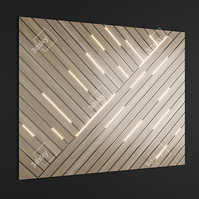 Sleek Panel 9: Streamlined Design 3D model image 1