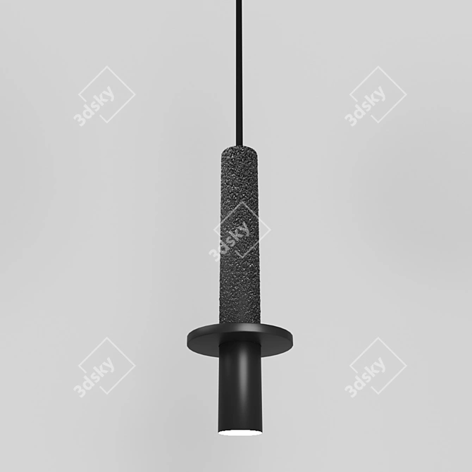 Inodesign Warrel Black Pendant 3D model image 1