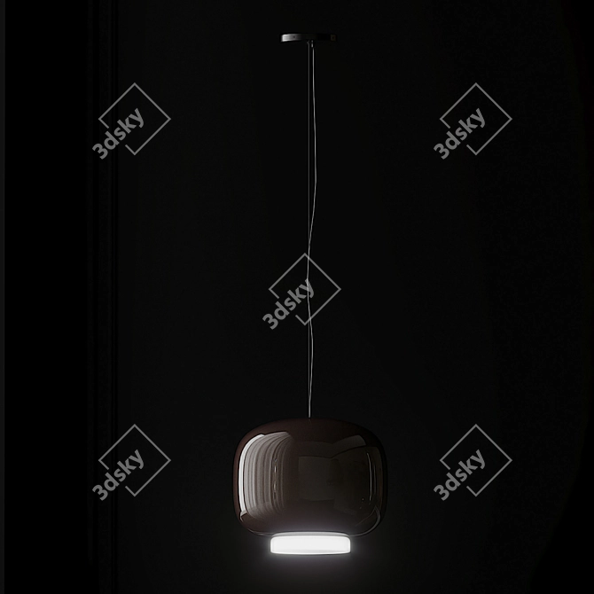 Modern Pendant Lights: Chouchin 1 & Chouchin 3 3D model image 5