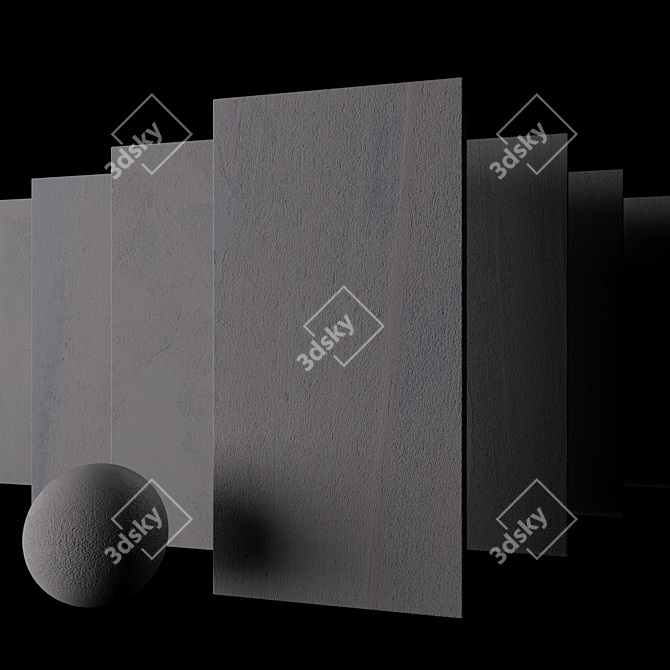 Santorini Ice Stone Set: Multi-texture 3D Tiles 3D model image 2