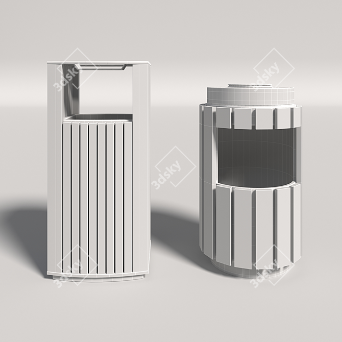 Urban Ballot Box: Sleek Exterior Design 3D model image 3