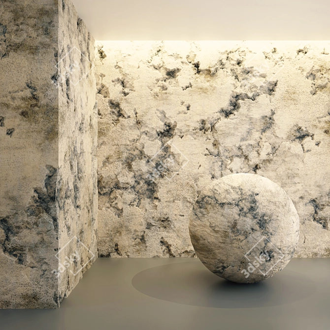 Gray Stone VRAY 4K Customized 3D model image 2