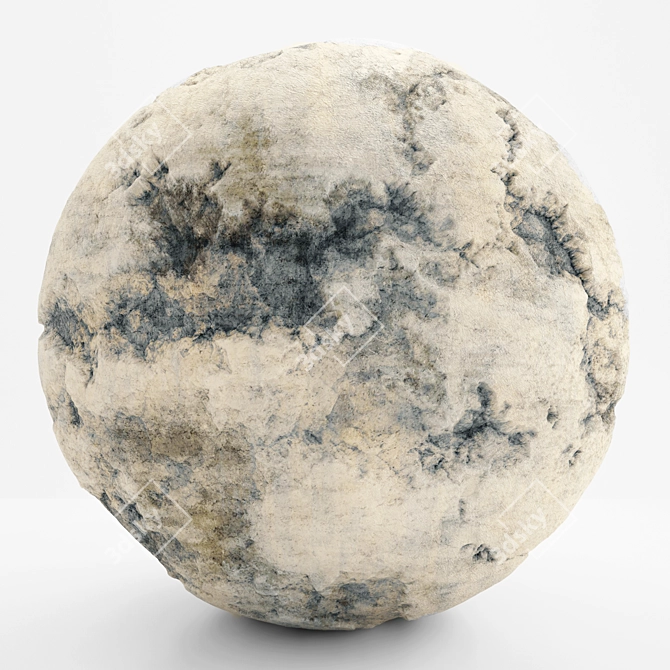 Gray Rock VRAY PBR Material 3D model image 1