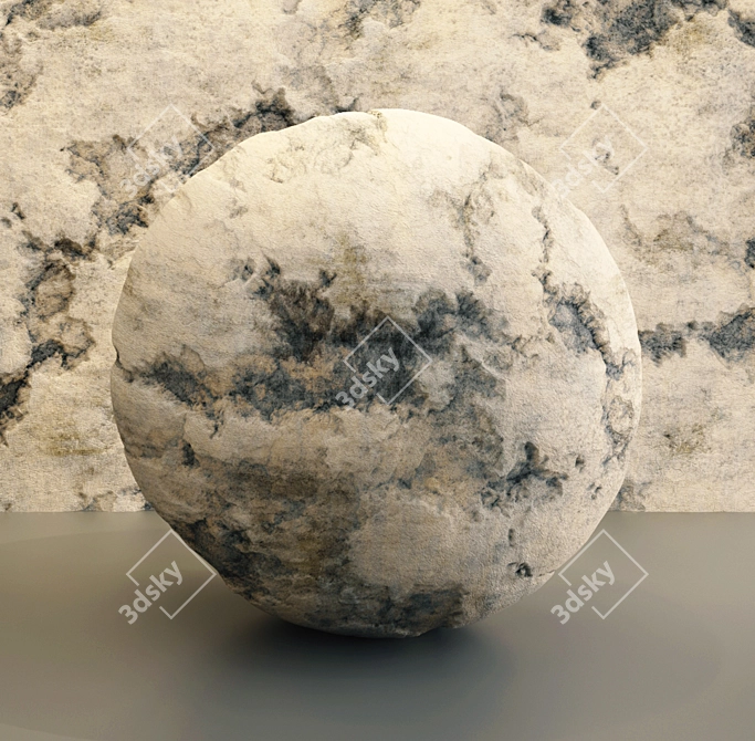 Gray Rock VRAY PBR Material 3D model image 4