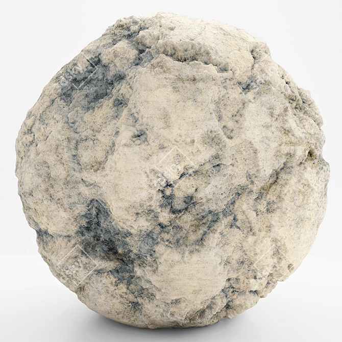 VRay Grey Rock - 4k Material 3D model image 1