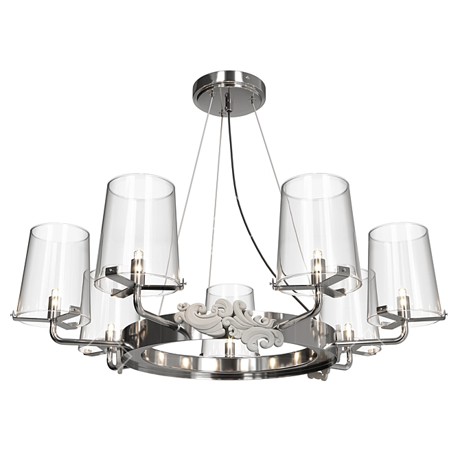 Elegant Landmark Chandelier 3D model image 2