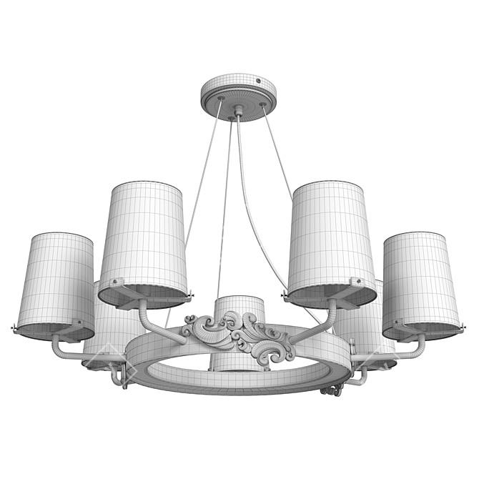 Elegant Landmark Chandelier 3D model image 3