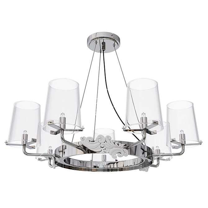 Elegant Landmark Chandelier 3D model image 4