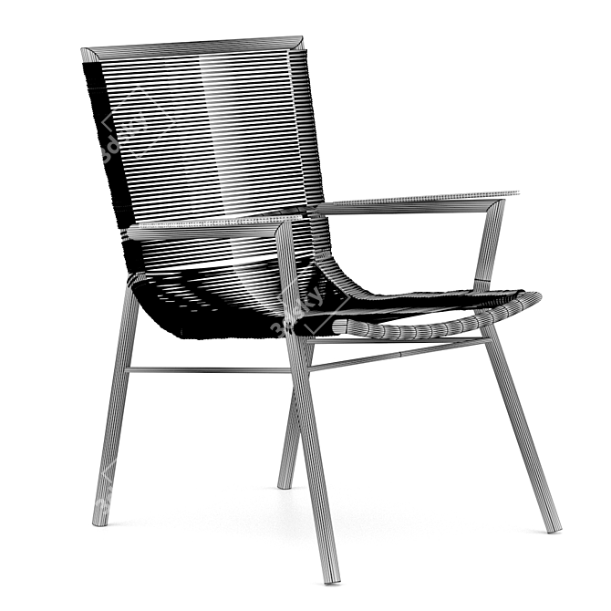 Modern Comfort: Amado Armchair 3D model image 2