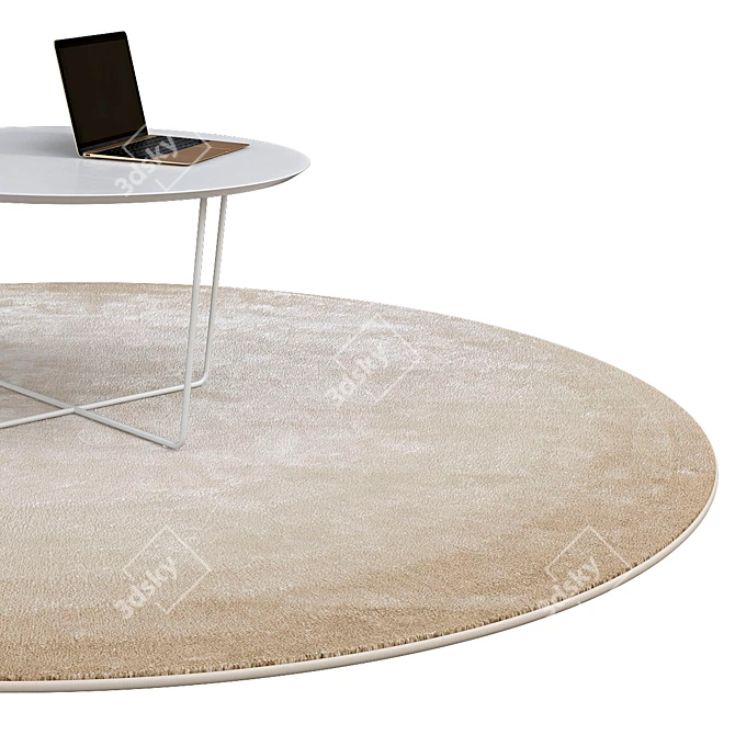 Elegant Circle Rugs | Modern Design 3D model image 2