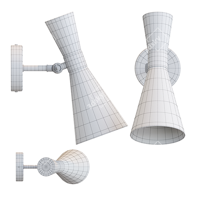 EVERT WALL Sandglass-shaped Lamp 3D model image 3