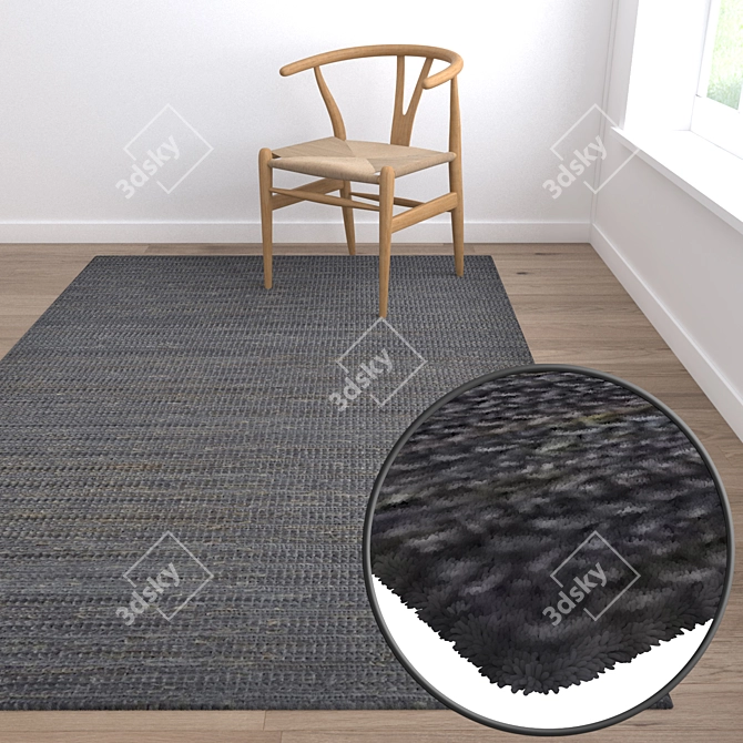 Luxury Carpet Set: High-Quality Textures and Multiple Variations 3D model image 5