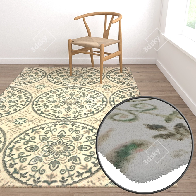 Premium Carpet Set: Variety and Quality 3D model image 5