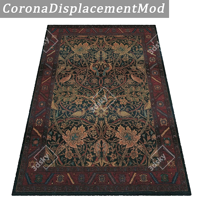 Luxury Carpets Set with High-Quality Textures 3D model image 4