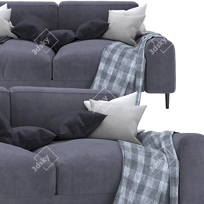 Modern Comfort Love Sofa 3D model image 3