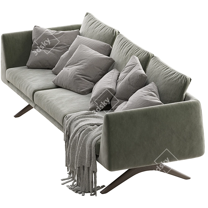 Hepburn De La Espada 225: Timeless Luxury Sofa 3D model image 3