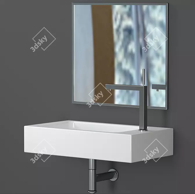 Kaldewei CONO Sink: Compact and Complete 3D model image 2
