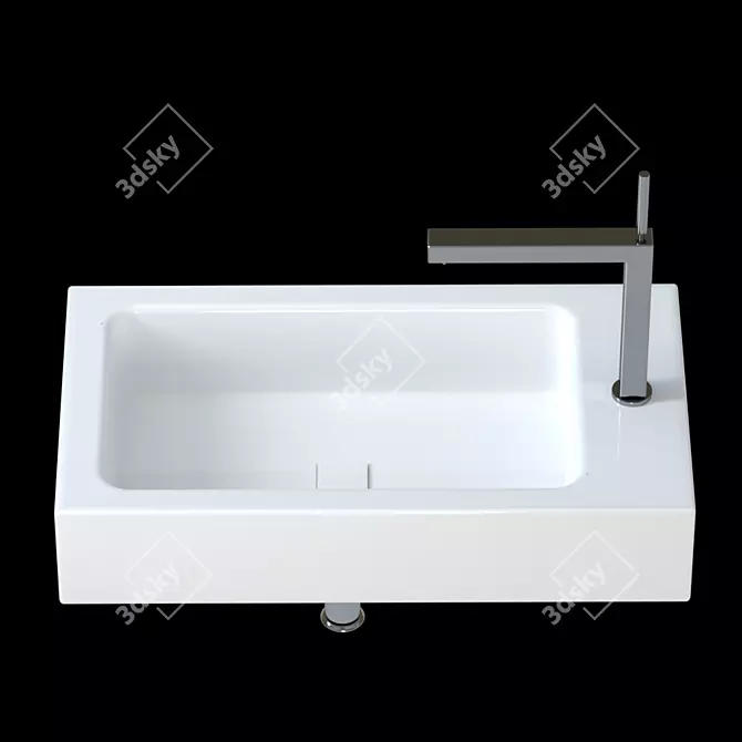 Kaldewei CONO Sink: Compact and Complete 3D model image 3