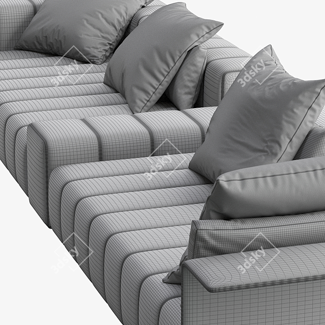 Minotti Freeman Seating System 3D model image 4