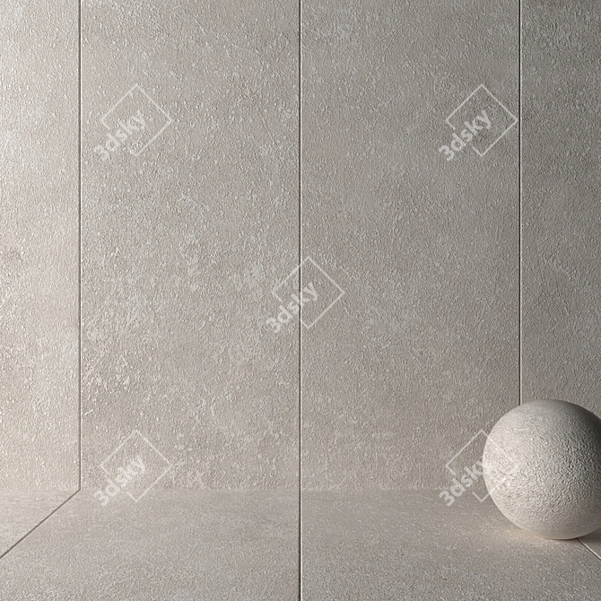 No translation is needed as the description is already in English. 

"Modern Stone Wall Tiles - Kibo Bone Collection 3D model image 2