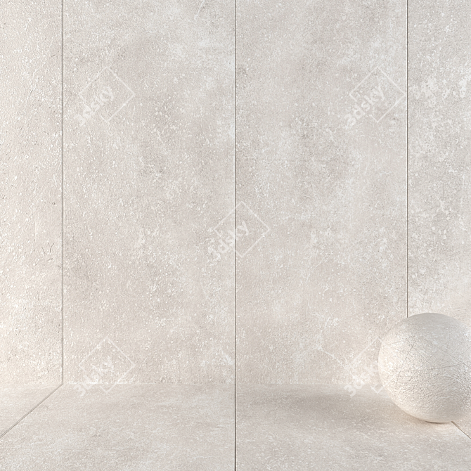 KIBO Bone Stone Wall Tiles - Multi-Texture, 6 HD Textures 3D model image 1