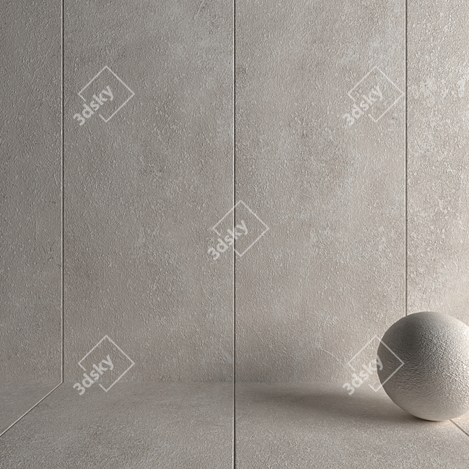 KIBO Bone Stone Wall Tiles - Multi-Texture, 6 HD Textures 3D model image 3