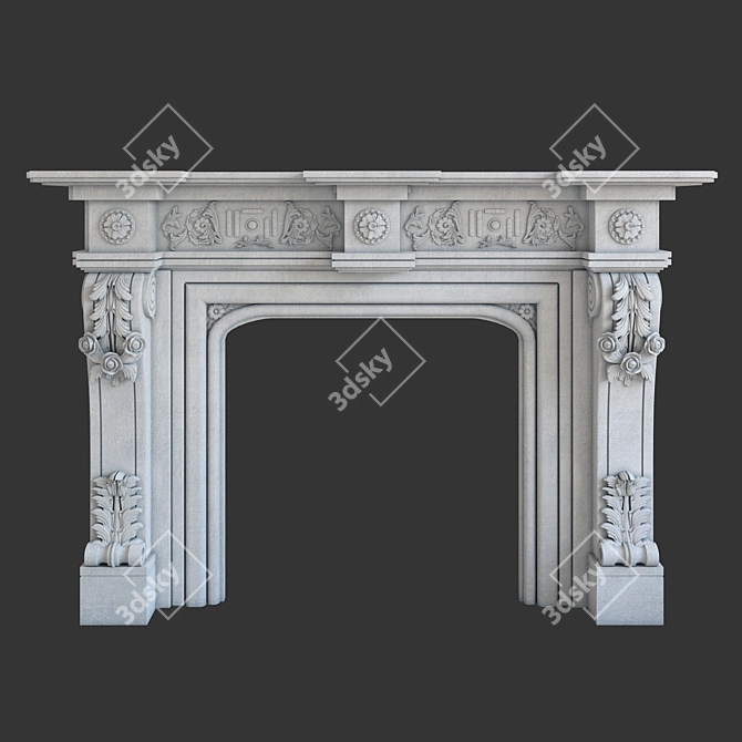 Cozy Hearth: The Perfect Fireplace 3D model image 5