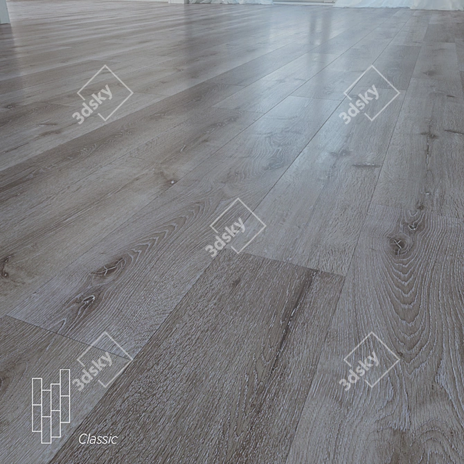 Knoxville Oak Flooring: High Quality, Designer Texture 3D model image 1