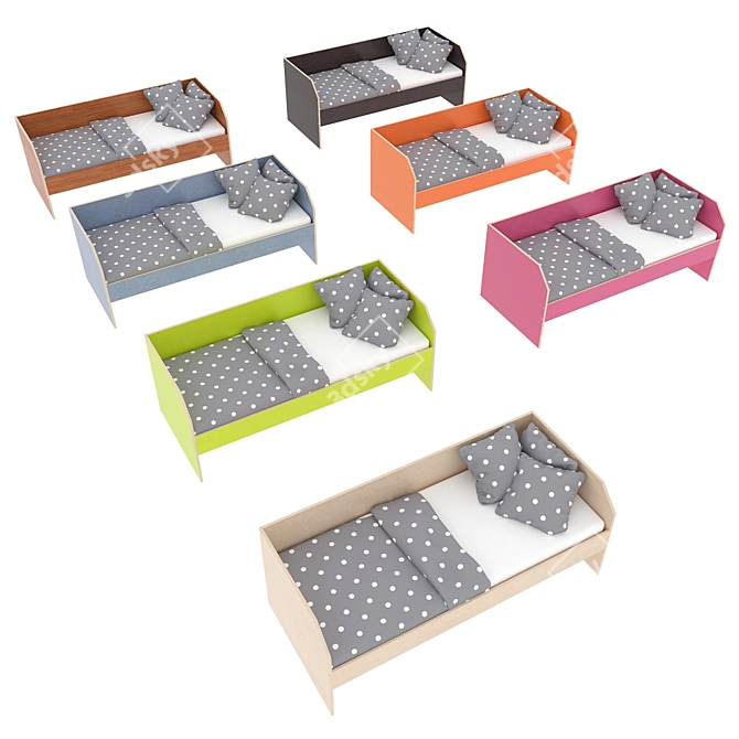 Legenda K13 Kids Bed 3D model image 4