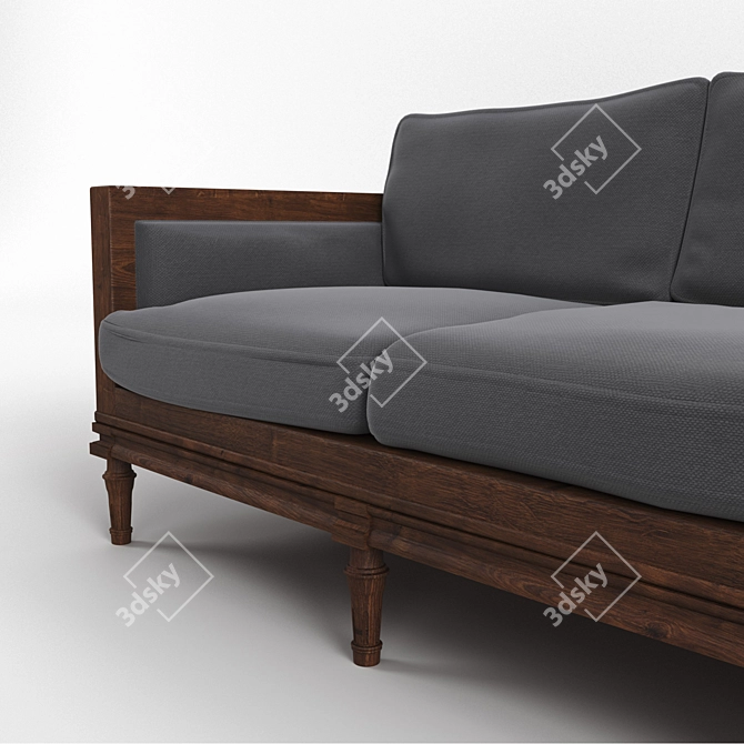 Comfortable Sofa for Relaxing 3D model image 2