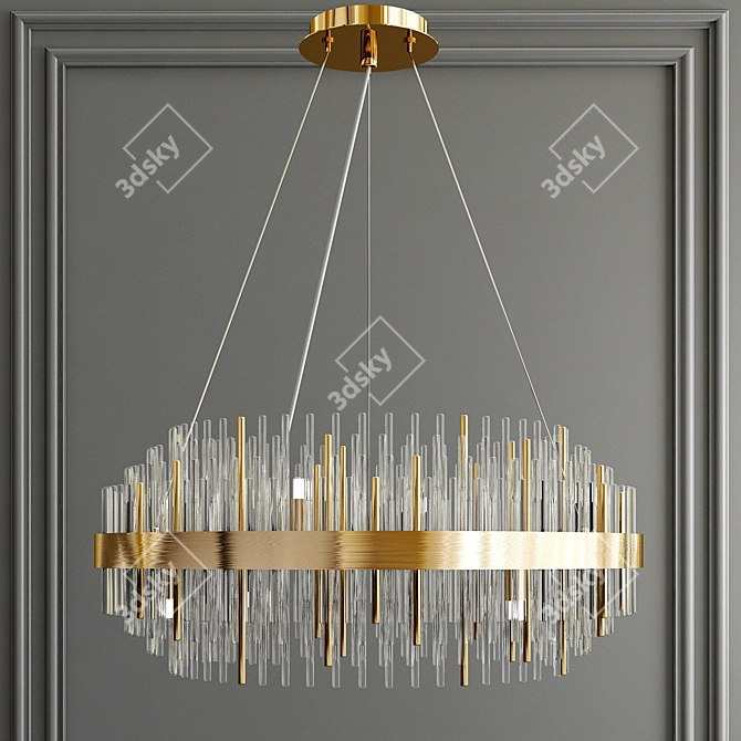 Elegant Odeon Light Chandelier 3D model image 1