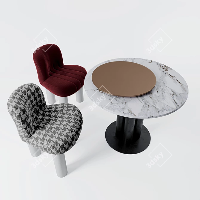 Elegant Comfort with Arflex I Botolo & I Goya 3D model image 5