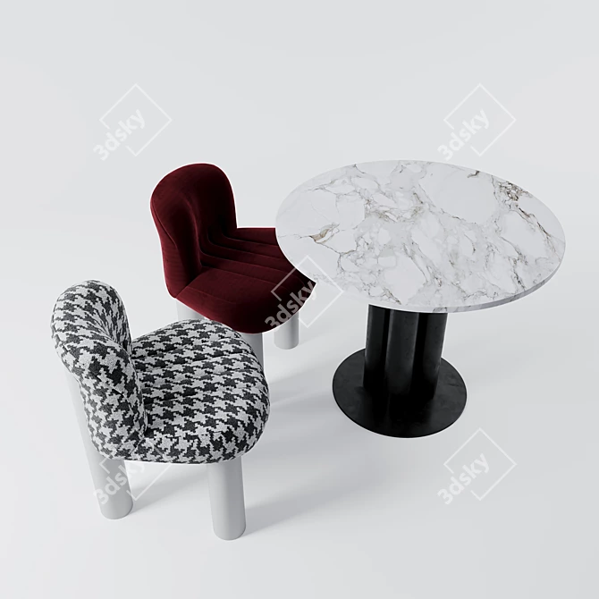 Elegant Comfort with Arflex I Botolo & I Goya 3D model image 6