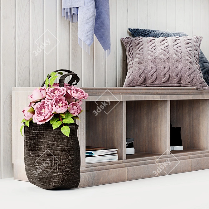 Title: Livingston Entryway Collection: Stylish Hallway Storage 3D model image 3