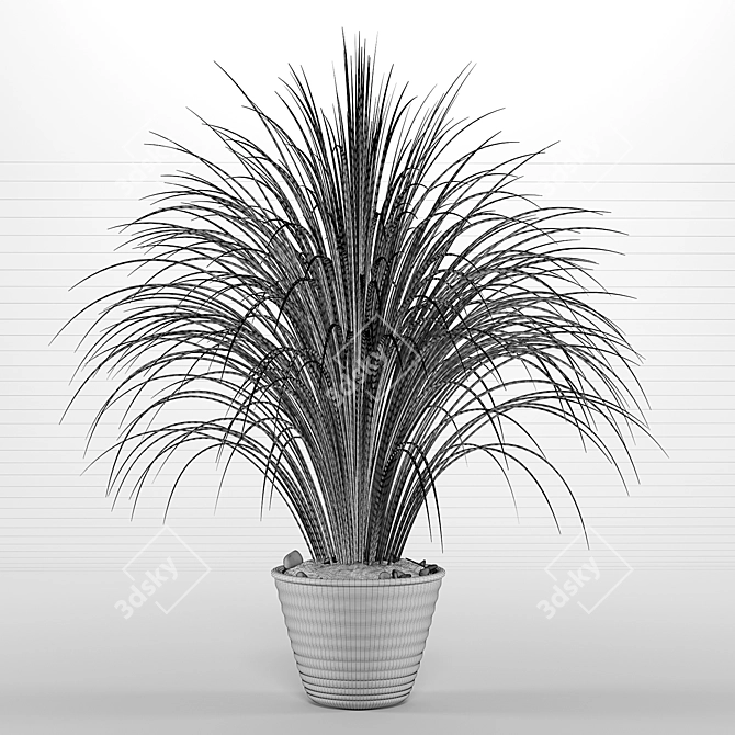 Exquisite Bouquet Grass: Perfect for Closeup Renders 3D model image 4