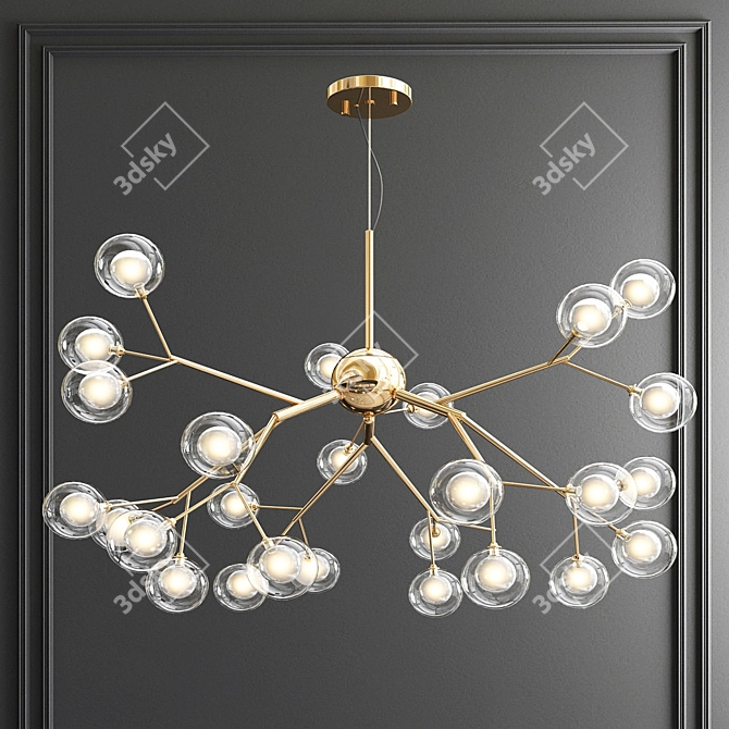 Exclusive Chandelier Collection: Eurofase, Sputnik, TossB, Kitami 3D model image 2