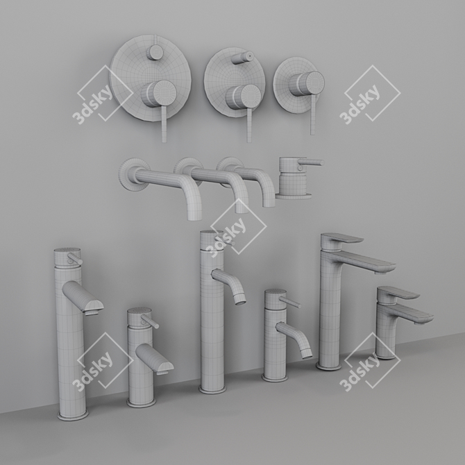 Feramolli Hidden Mixer Set - Elegant and Functional 3D model image 3