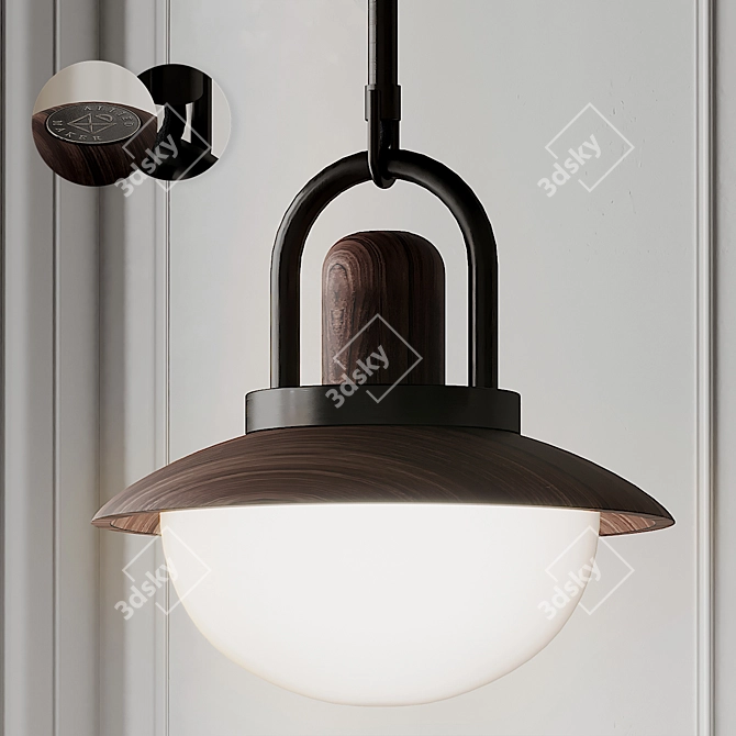 ARC 10" Ceiling Light Fixture 3D model image 1