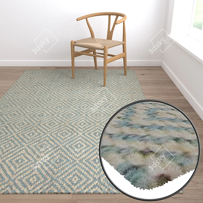 Luxury Carpet Set - High-Quality Textures! 3D model image 5