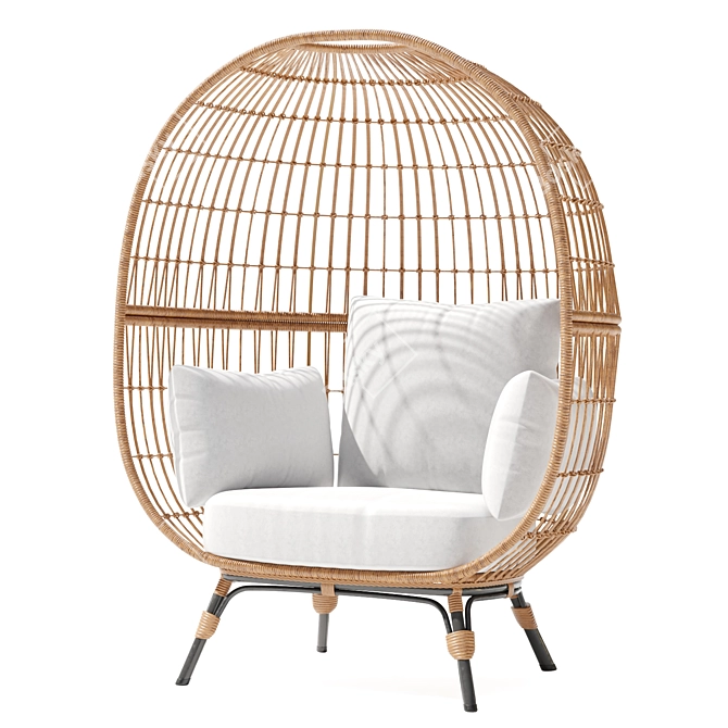 Sleek Southport Outdoor Egg Chair 3D model image 4
