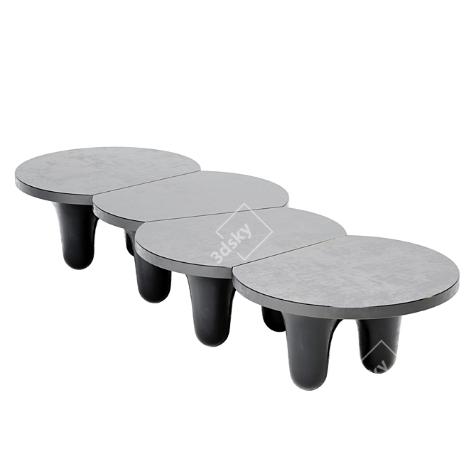 Sleek Mesh Table: Modern Design 3D model image 1