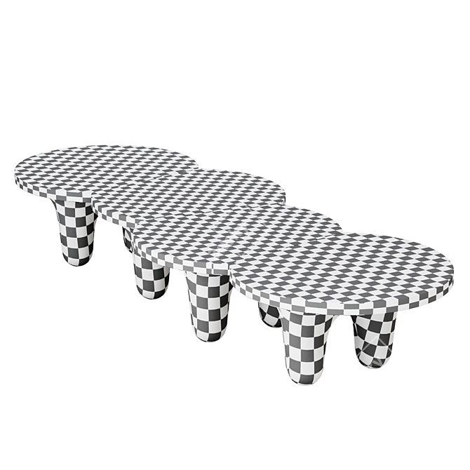 Sleek Mesh Table: Modern Design 3D model image 2