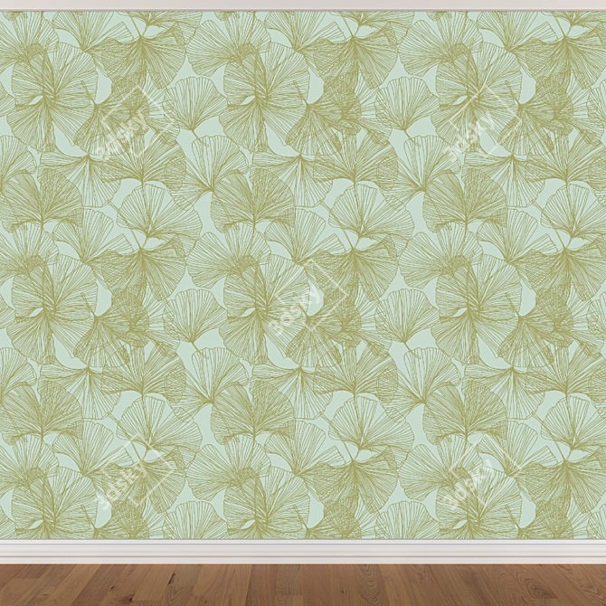 Seamless Wallpaper Set - 3 Colors 3D model image 2