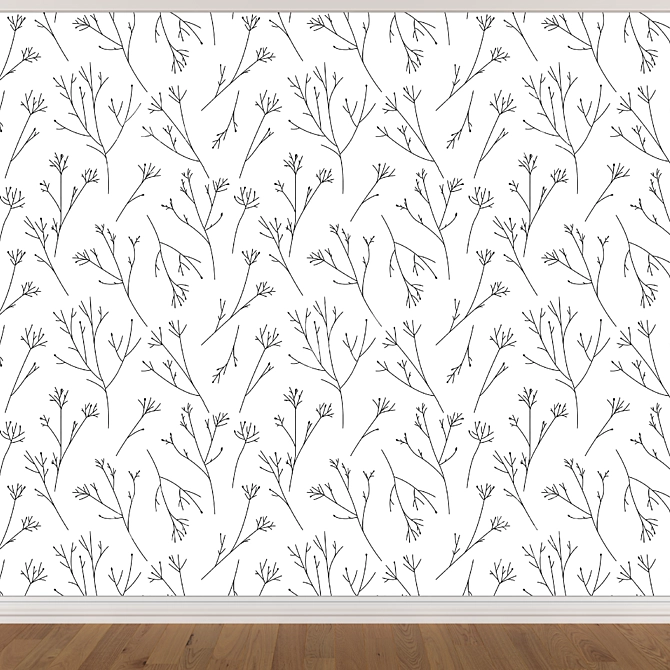 Seamless Wallpaper Set - 3 Colors 3D model image 2