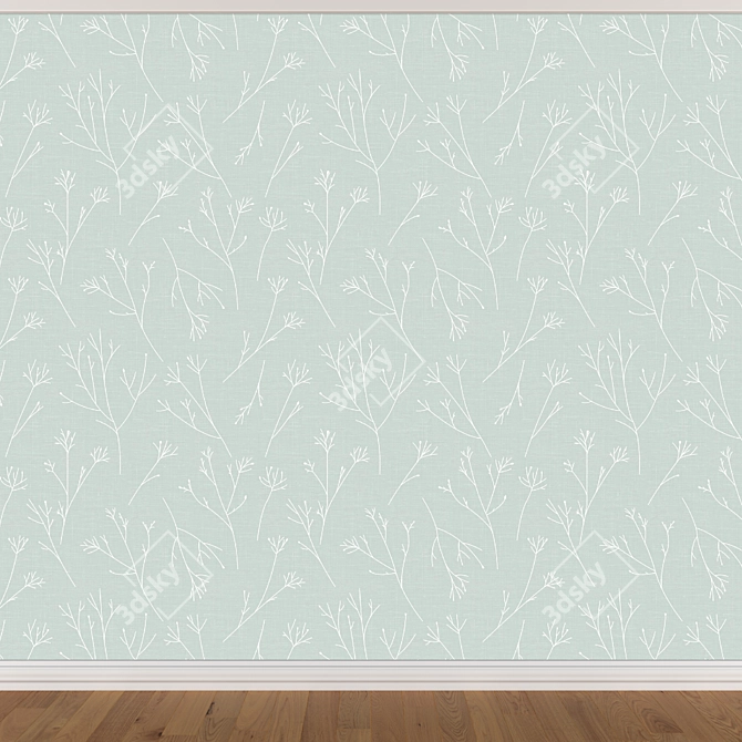 Seamless Wallpaper Set - 3 Colors 3D model image 3