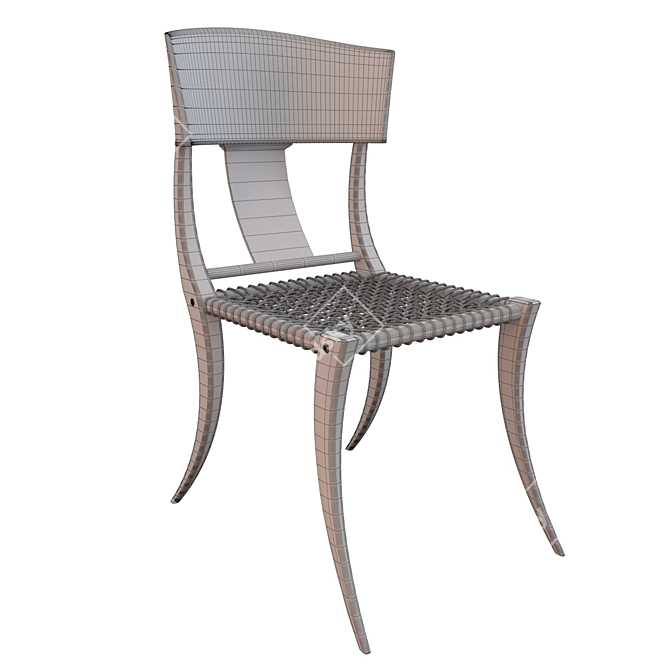 Vintage Robsjohn-Gibbings Klismos Chair for Saridis 3D model image 3