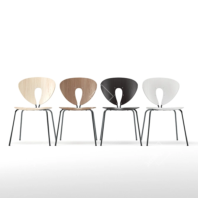 Stylish and Sturdy Stua Globus Chair 3D model image 3