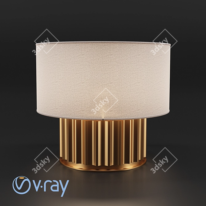 Elegant Liberty Lamp: The Perfect Illumination 3D model image 2